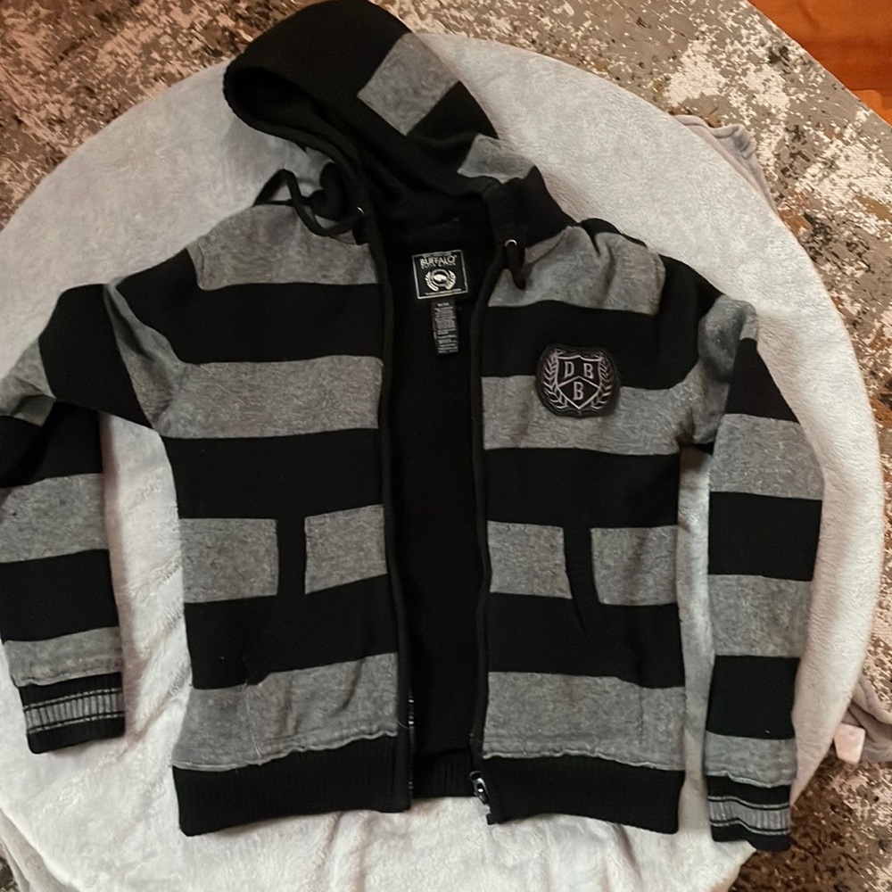 David Britton Sherpa lined, full zipped hoodie